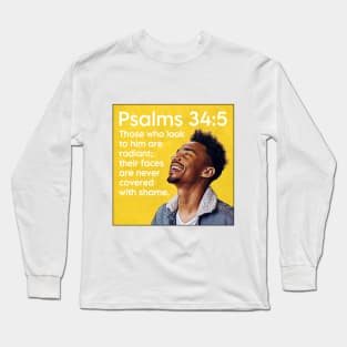 Psalms 34:5 Long Sleeve T-Shirt